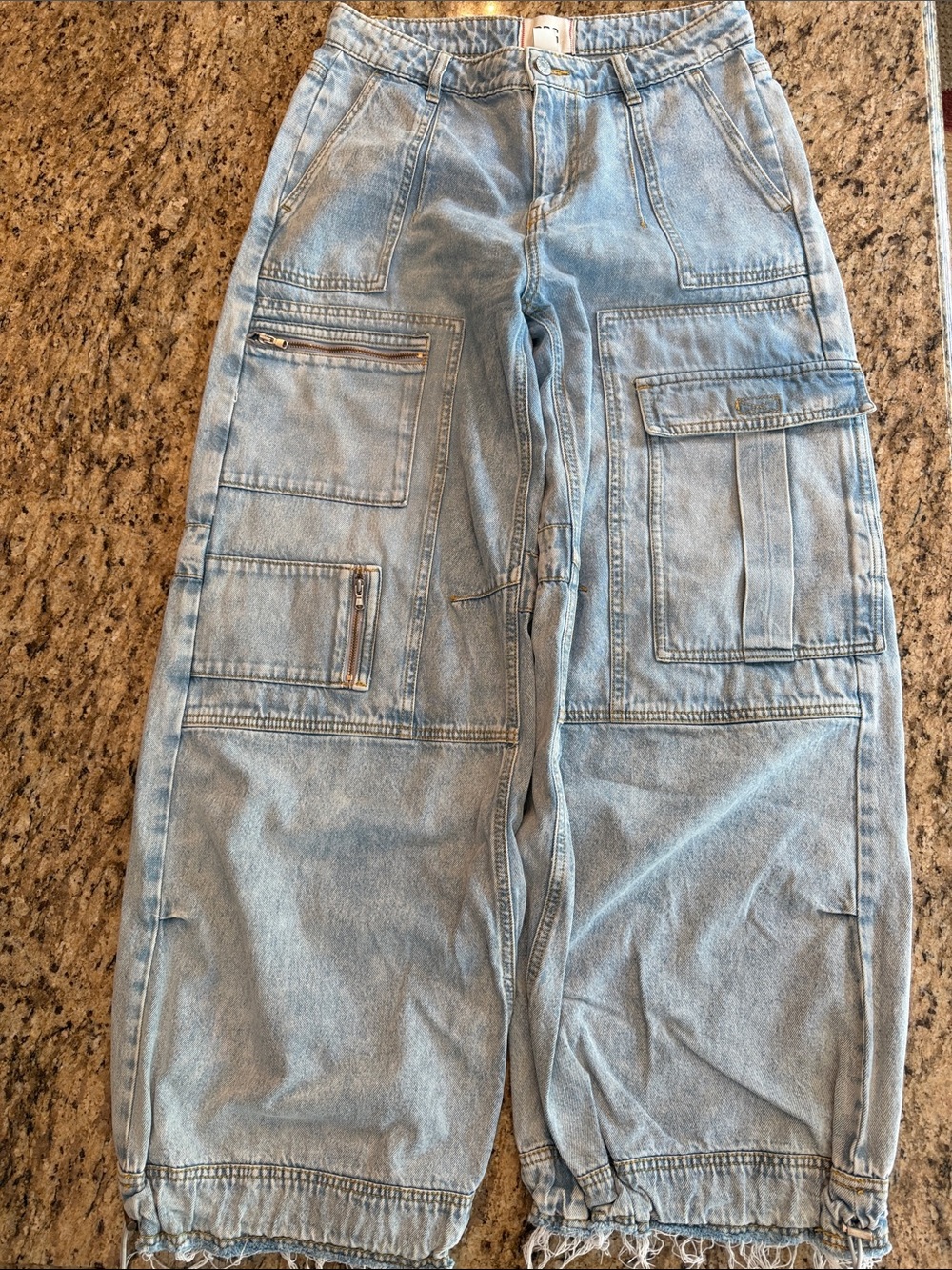 BDG by Urban Outfitters Extreme Wide-Leg Utility Jeans